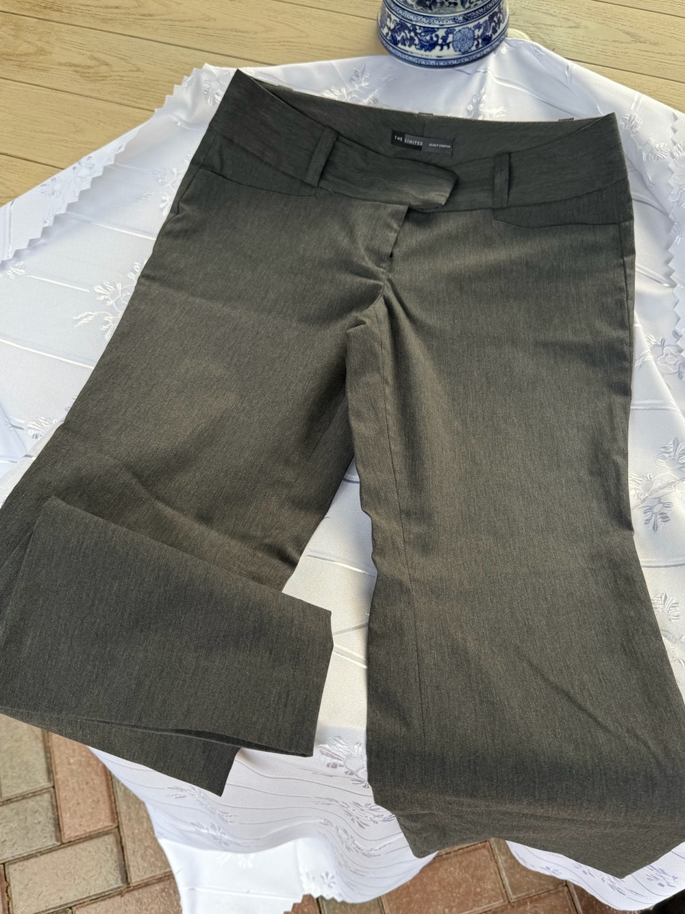 The Limited Exact Stretch Gray Dress Pants Long Size 12